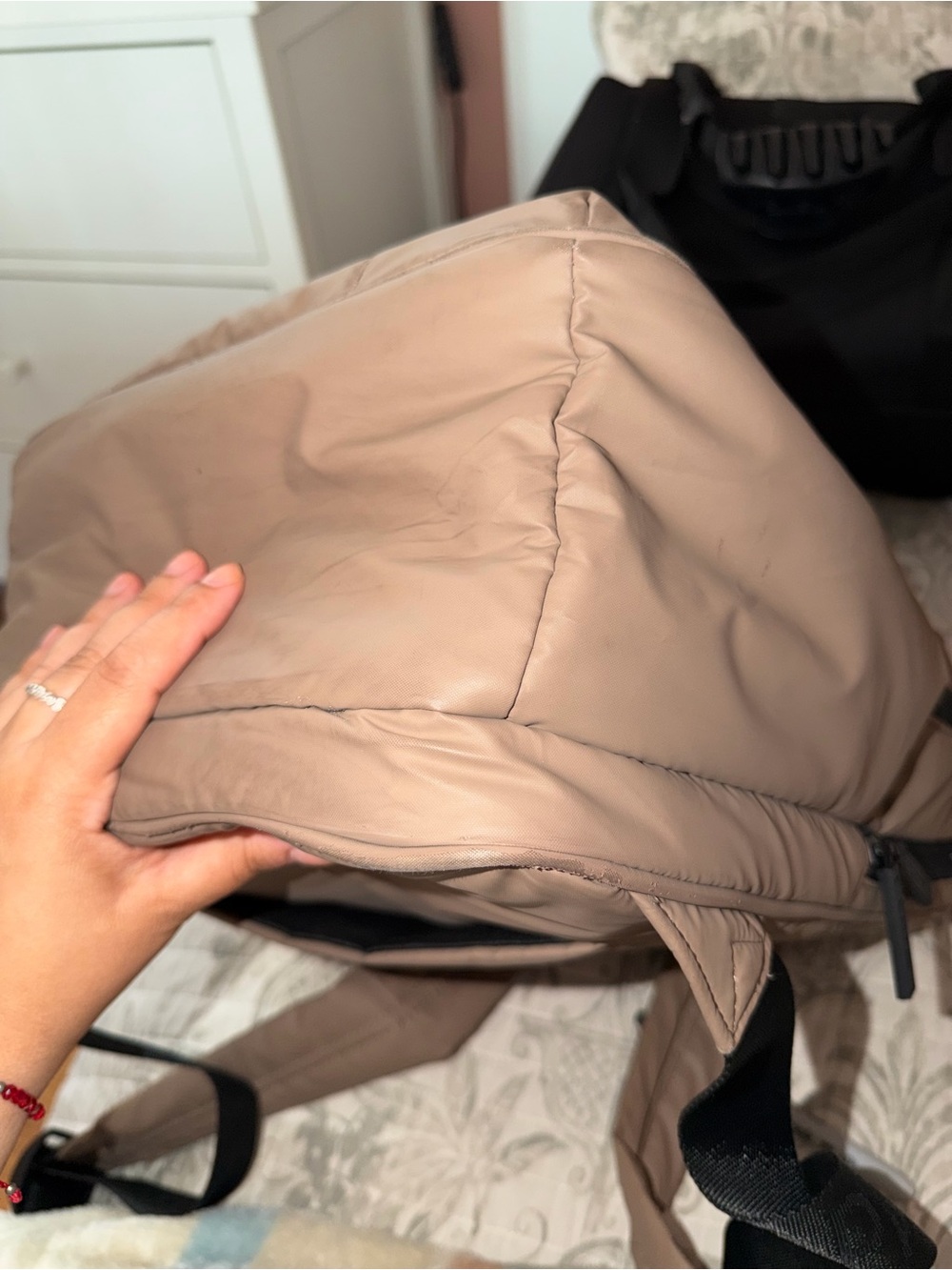 Calpak Backpack in Light Taupe - Picture 7 of 9